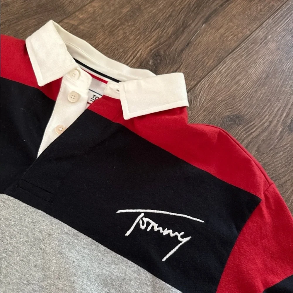 Tommy Hilfiger Red and White Polo - Picture 3 of 7